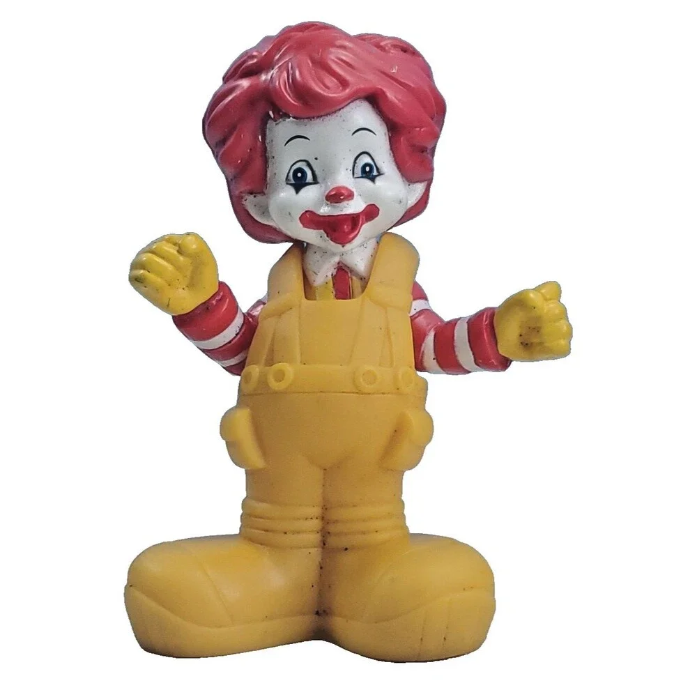 Baby Ronald McDonald Figurine 2010 Approx 3 inches tall hard rubber